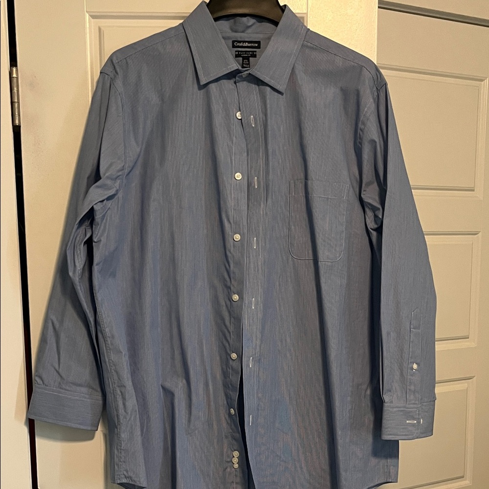 Croft & Barrow Men's Classic Blue Dress Shirt